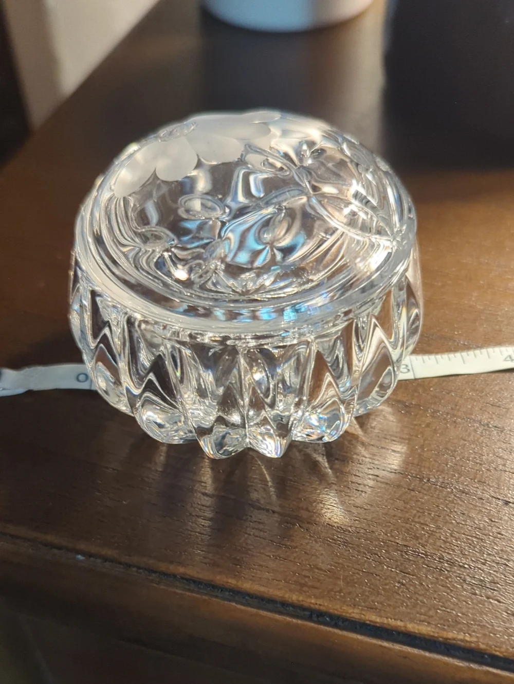 Princess House Romance Collection Glass Vanity Box
